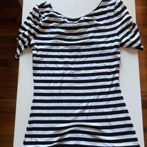 Black and white striped shirt